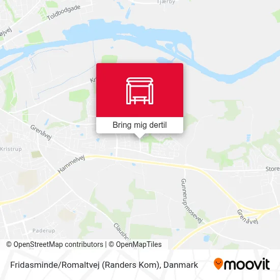 Fridasminde / Romaltvej (Randers Kom) kort