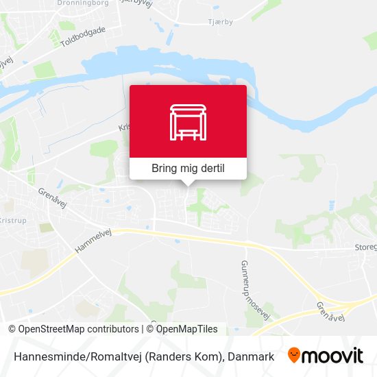 Hannesminde / Romaltvej (Randers Kom) kort