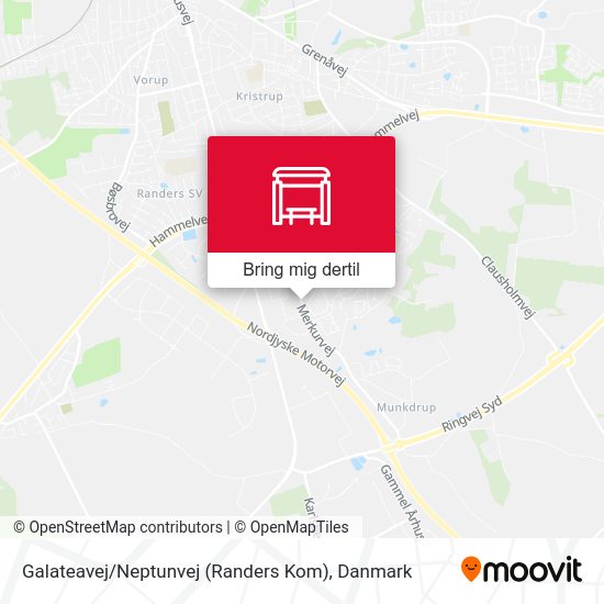 Galateavej / Neptunvej (Randers Kom) kort