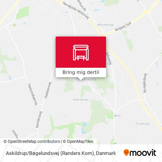 Askildrup / Bøgelundsvej (Randers Kom) kort