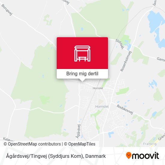 Ågårdsvej / Tingvej (Syddjurs Kom) kort