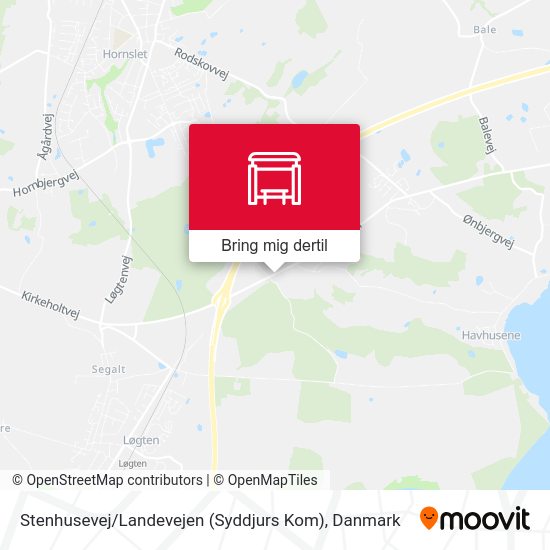 Stenhusevej / Landevejen (Syddjurs Kom) kort