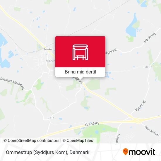 Ommestrup (Syddjurs Kom) kort