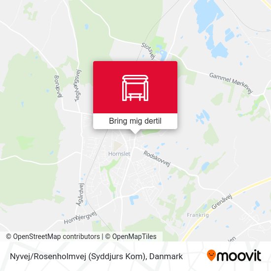 Nyvej / Rosenholmvej (Syddjurs Kom) kort