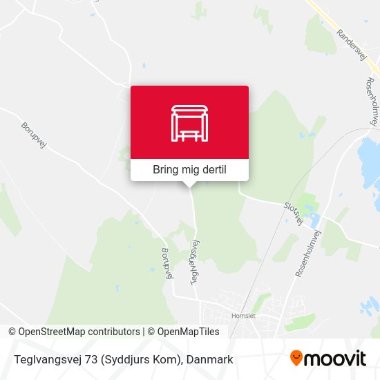Teglvangsvej 73 (Syddjurs Kom) kort