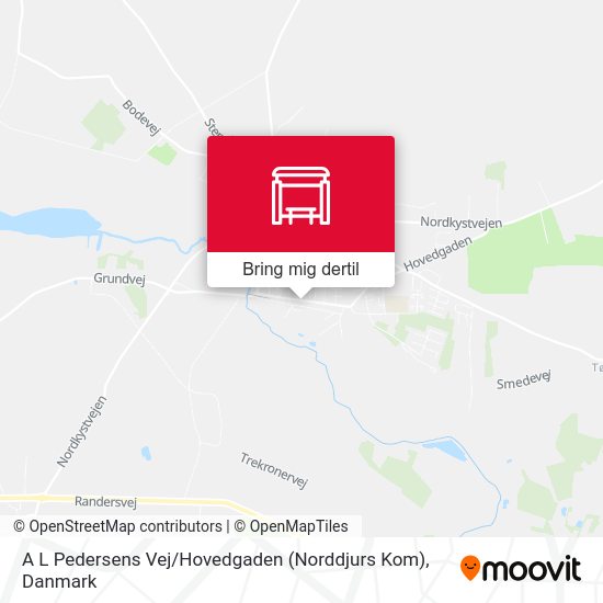 A L Pedersens Vej / Hovedgaden (Norddjurs Kom) kort