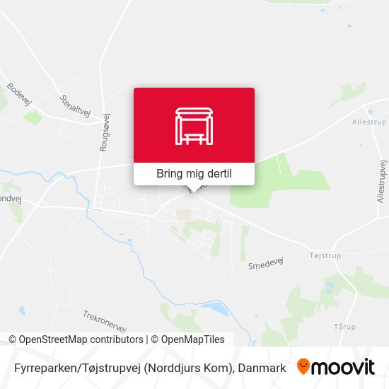 Fyrreparken / Tøjstrupvej (Norddjurs Kom) kort