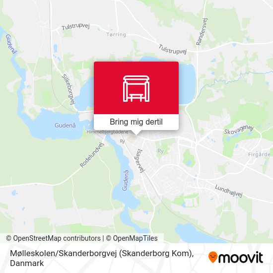 Mølleskolen / Skanderborgvej (Skanderborg Kom) kort