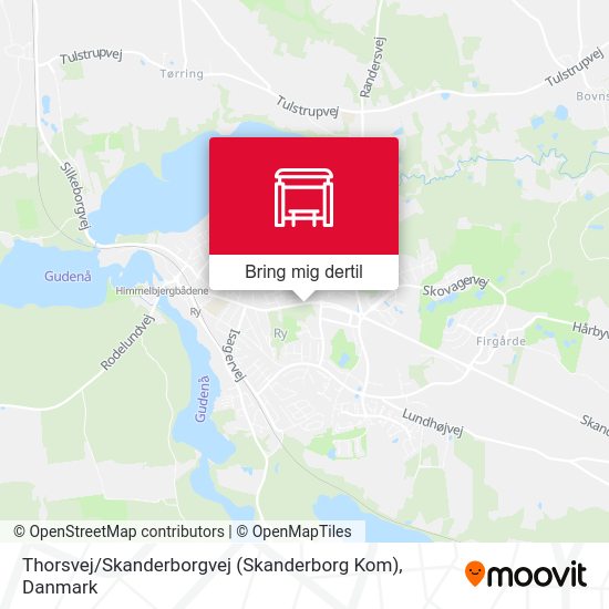 Thorsvej / Skanderborgvej (Skanderborg Kom) kort