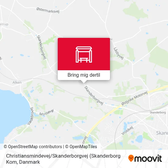 Christiansmindevej / Skanderborgvej kort