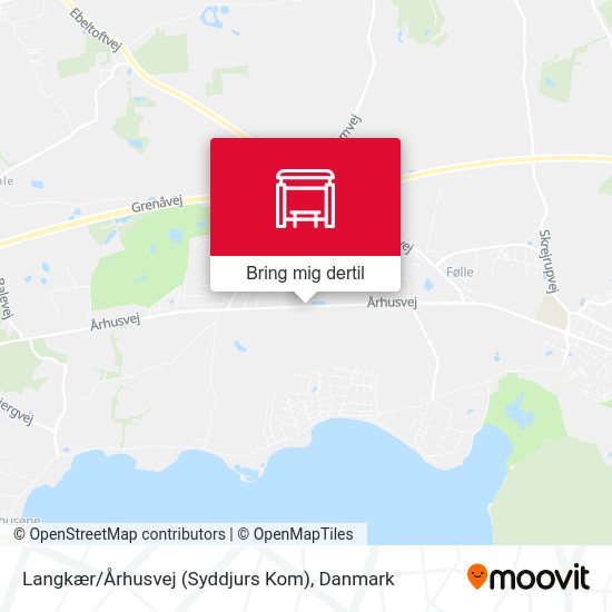 Langkær / Århusvej (Syddjurs Kom) kort