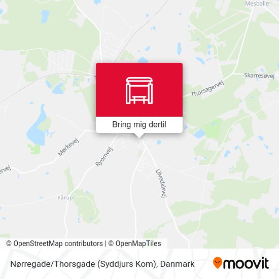 Nørregade / Thorsgade (Syddjurs Kom) kort
