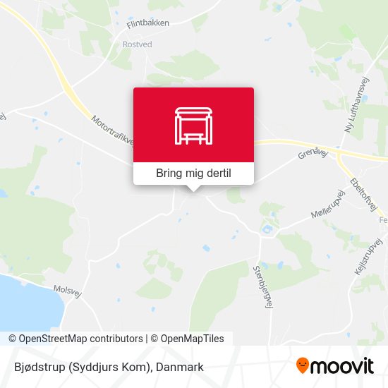 Bjødstrup (Syddjurs Kom) kort
