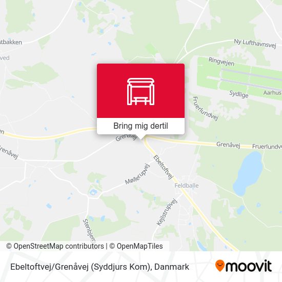 Ebeltoftvej / Grenåvej (Syddjurs Kom) kort
