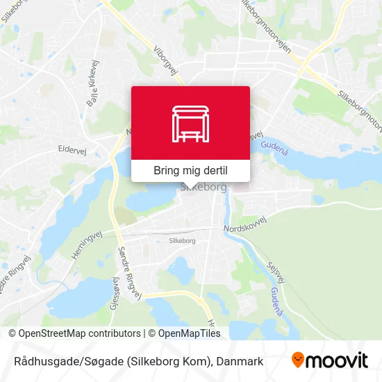 Rådhusgade / Søgade (Silkeborg Kom) kort