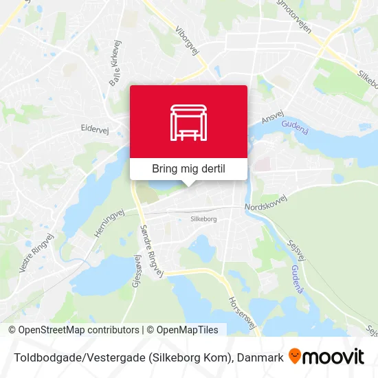 Toldbodgade / Vestergade (Silkeborg Kom) kort