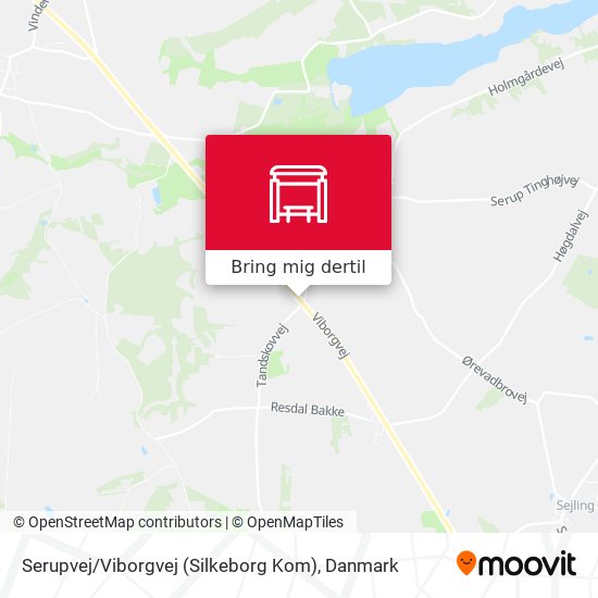 Serupvej / Viborgvej (Silkeborg Kom) kort