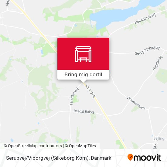 Serupvej / Viborgvej (Silkeborg Kom) kort
