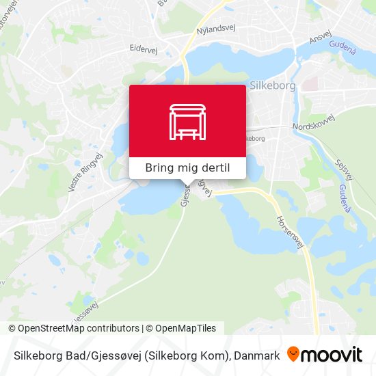 Silkeborg Bad / Gjessøvej (Silkeborg Kom) kort