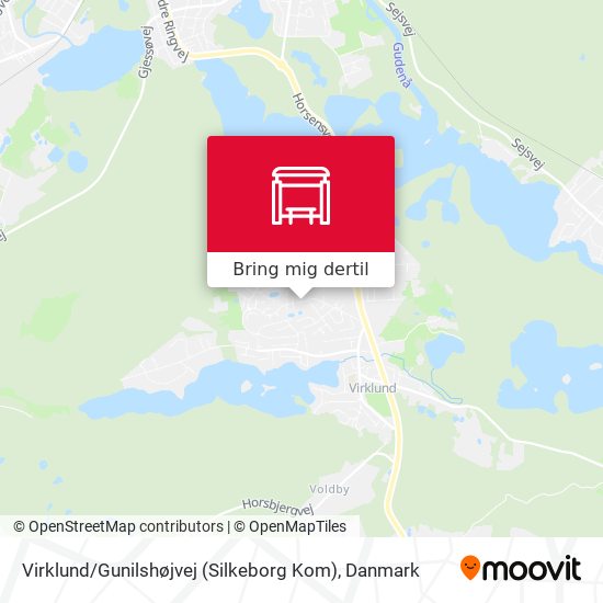 Virklund / Gunilshøjvej (Silkeborg Kom) kort