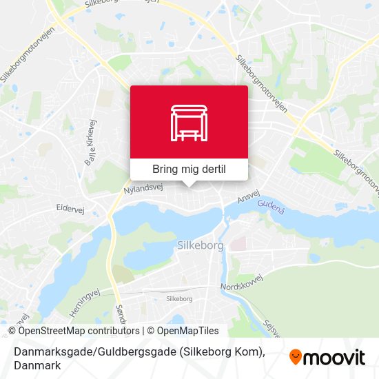 Danmarksgade / Guldbergsgade (Silkeborg Kom) kort