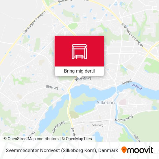 Svømmecenter Nordvest (Silkeborg Kom) kort