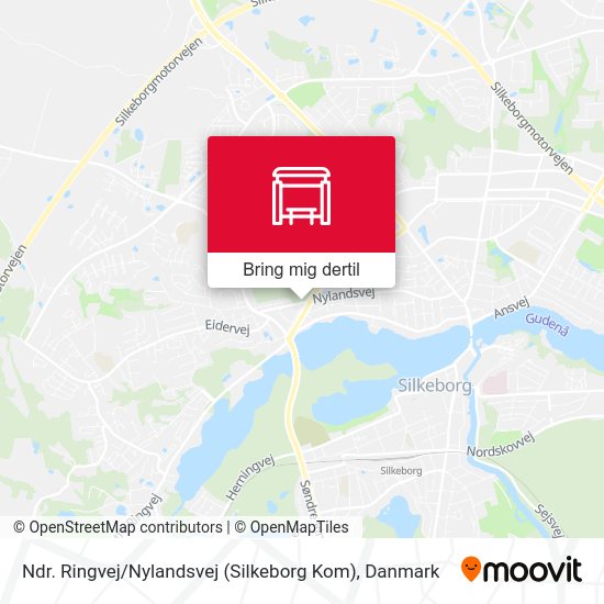 Ndr. Ringvej / Nylandsvej (Silkeborg Kom) kort