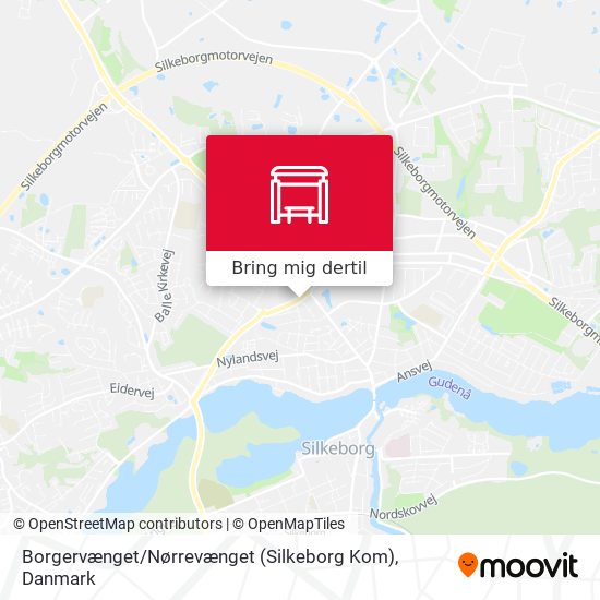 Borgervænget / Nørrevænget (Silkeborg Kom) kort