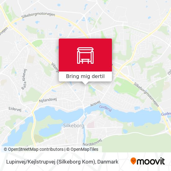 Lupinvej / Kejlstrupvej (Silkeborg Kom) kort