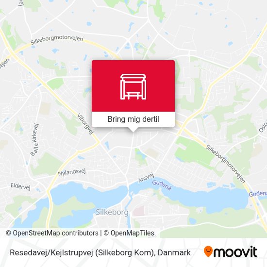Resedavej / Kejlstrupvej (Silkeborg Kom) kort