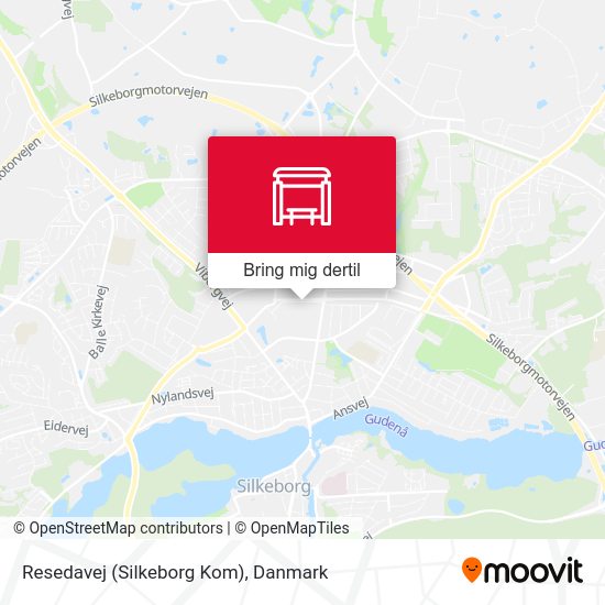 Resedavej (Silkeborg Kom) kort