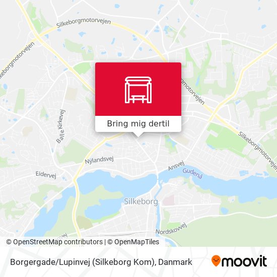 Borgergade / Lupinvej (Silkeborg Kom) kort