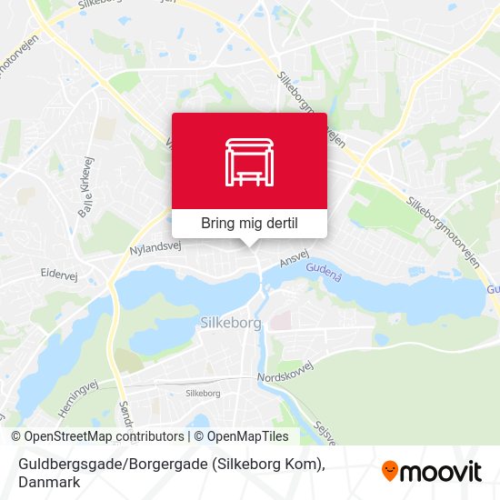 Guldbergsgade / Borgergade (Silkeborg Kom) kort