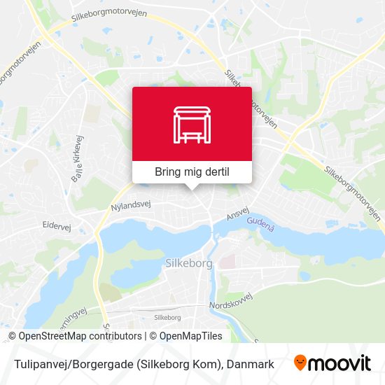 Tulipanvej / Borgergade (Silkeborg Kom) kort