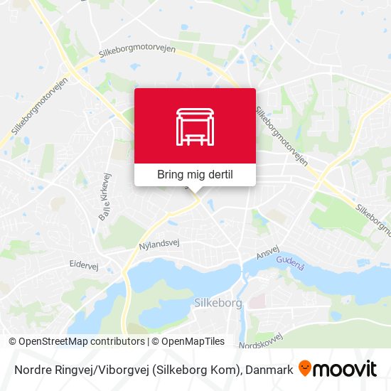 Nordre Ringvej / Viborgvej (Silkeborg Kom) kort