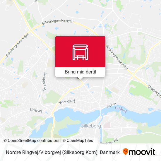 Nordre Ringvej / Viborgvej (Silkeborg Kom) kort