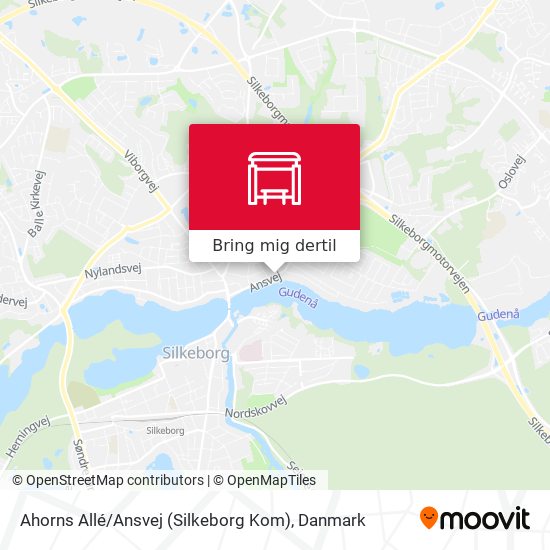 Ahorns Allé / Ansvej (Silkeborg Kom) kort