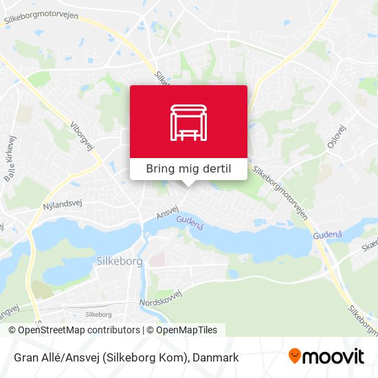 Gran Allé / Ansvej (Silkeborg Kom) kort
