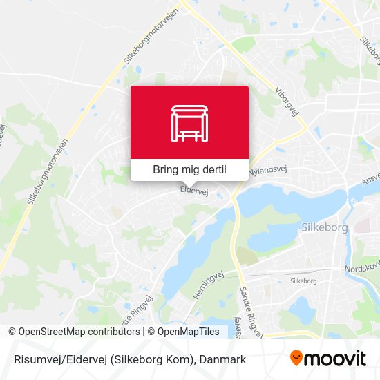Risumvej / Eidervej (Silkeborg Kom) kort