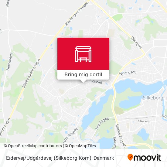 Eidervej / Udgårdsvej (Silkeborg Kom) kort