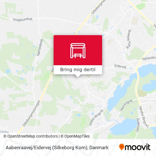 Aabenraavej / Eidervej (Silkeborg Kom) kort