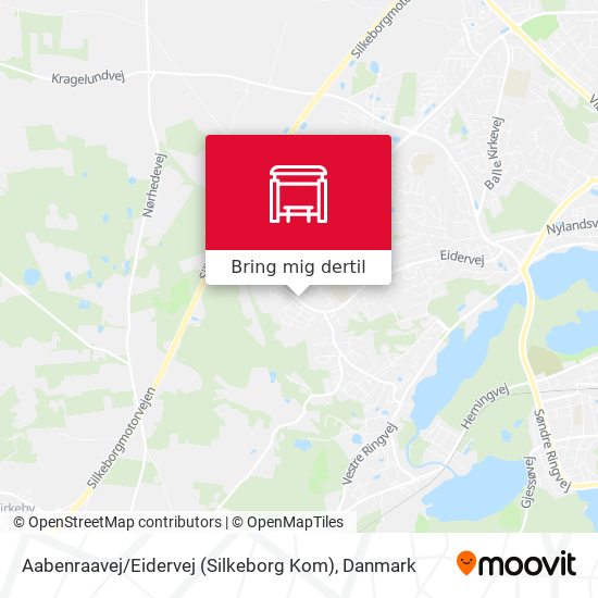 Aabenraavej / Eidervej (Silkeborg Kom) kort