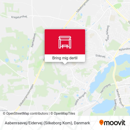 Aabenraavej / Eidervej (Silkeborg Kom) kort