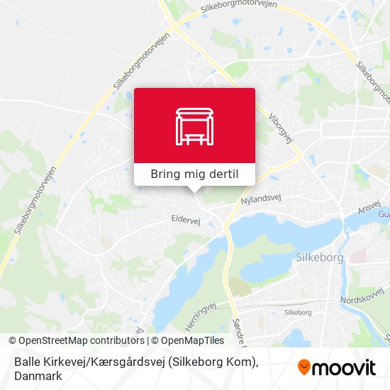 Balle Kirkevej / Kærsgårdsvej (Silkeborg Kom) kort