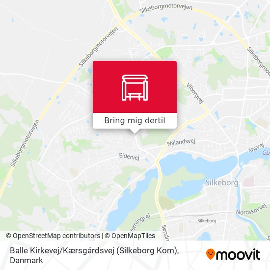 Balle Kirkevej / Kærsgårdsvej (Silkeborg Kom) kort