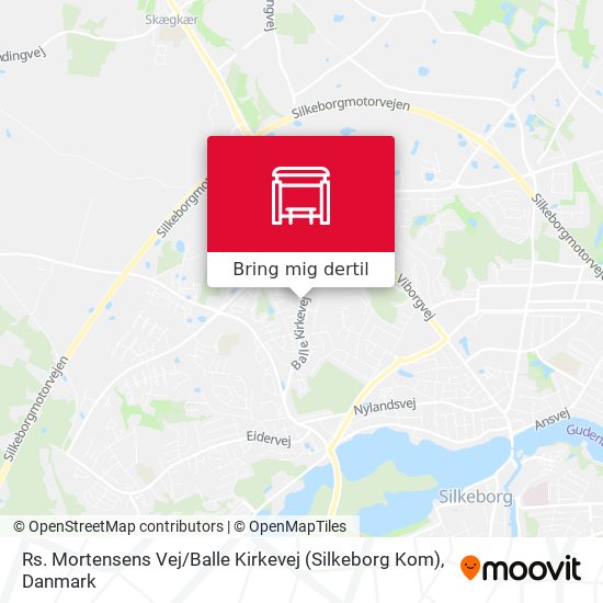 Rs. Mortensens Vej / Balle Kirkevej (Silkeborg Kom) kort