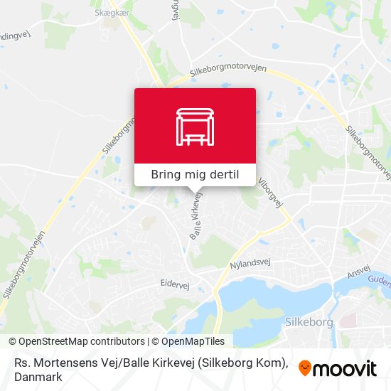 Rs. Mortensens Vej / Balle Kirkevej (Silkeborg Kom) kort