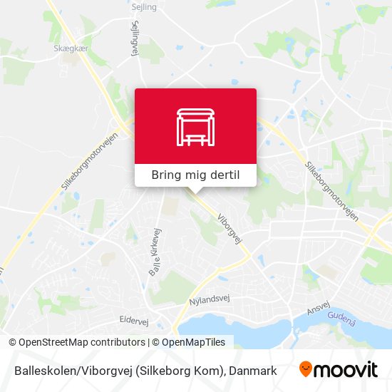 Balleskolen / Viborgvej (Silkeborg Kom) kort