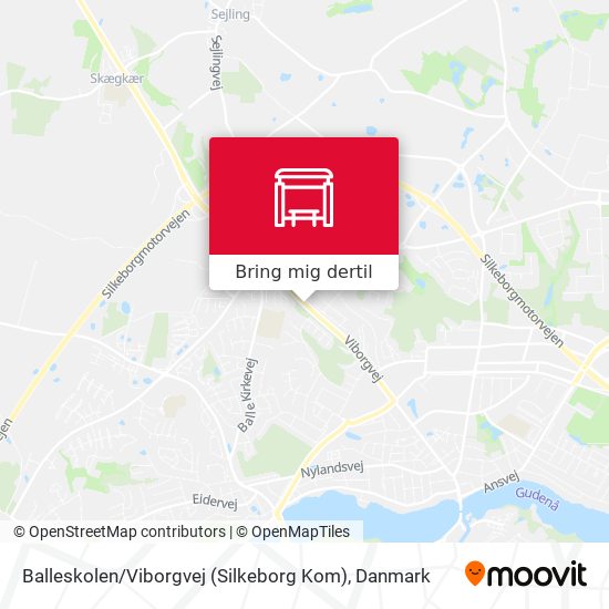 Balleskolen / Viborgvej (Silkeborg Kom) kort