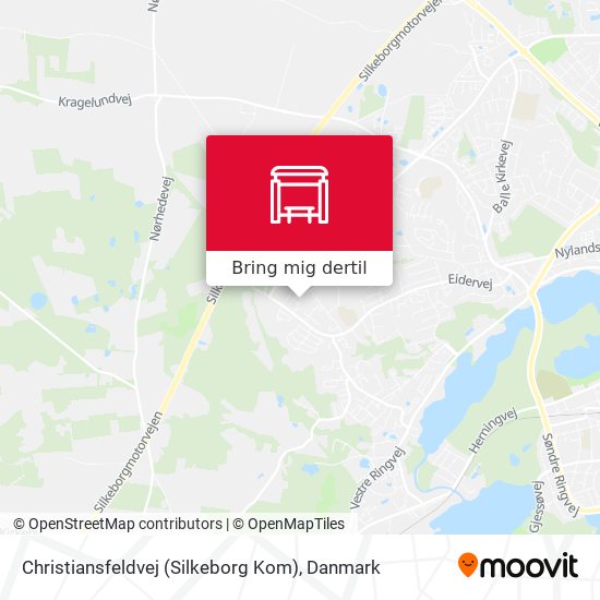 Christiansfeldvej (Silkeborg Kom) kort